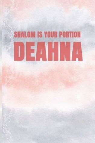 Cover of Shalom is your portion Deahna