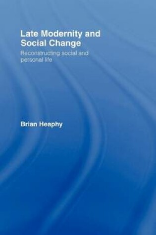 Cover of Late Modernity and Social Change