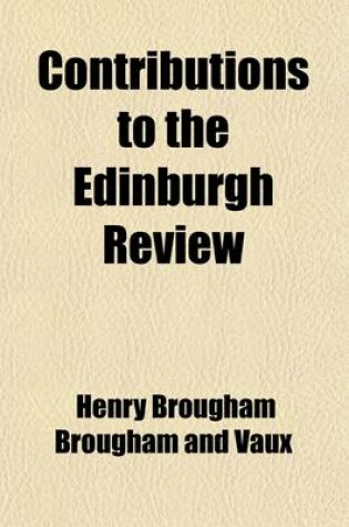 Cover of Contributions to the Edinburgh Review Volume 2