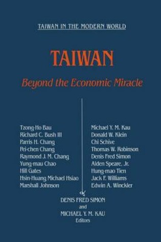 Cover of Taiwan: Beyond the Economic Miracle