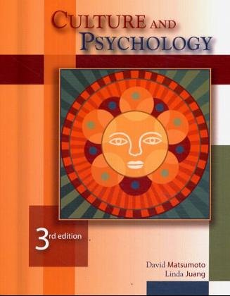 Book cover for Culture and Psychology