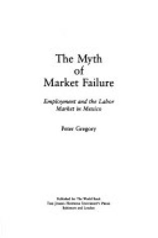 Cover of The Myth of Market Failure