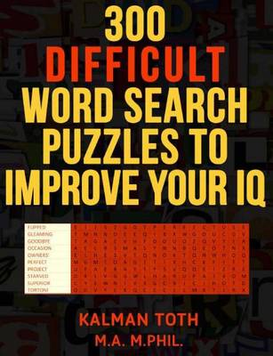 Book cover for 300 Difficult Word Search Puzzles to Improve Your IQ