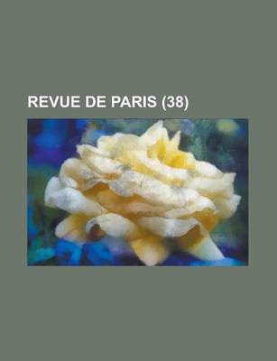 Book cover for Revue de Paris (38)