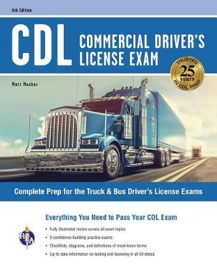 Book cover for CDL - Commercial Driver's License Exam, 6th Ed.