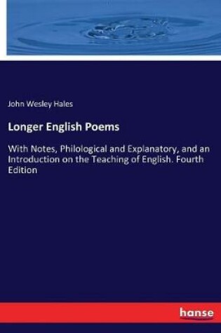 Cover of Longer English Poems