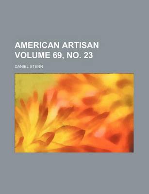 Book cover for American Artisan Volume 69, No. 23