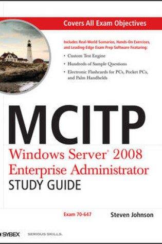 Cover of MCITP: Windows Server 2008 Enterprise Administrator Study Guide