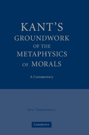 Cover of Kant's Groundwork of the Metaphysics of Morals