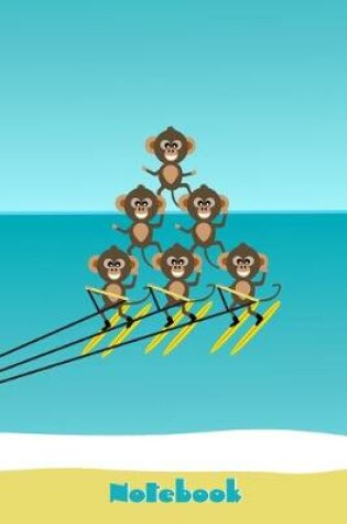 Cover of Cheerful Chimps Champion Waterskiing Formation Team Notebook