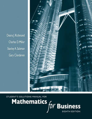 Book cover for Student's Solutions Manual for Mathematics for Business