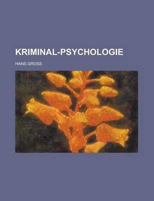 Book cover for Kriminal-Psychologie