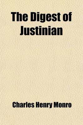 Book cover for The Digest of Justinian (Volume 2)