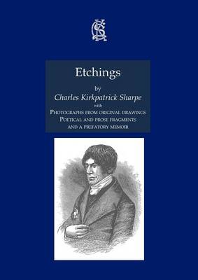 Book cover for Etchings, with Photographs from Original Drawings, Poetical and Prose Fragments, and a Prefatory Memoir