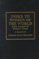 Book cover for Index to Women of the World from Ancient to Modern Times