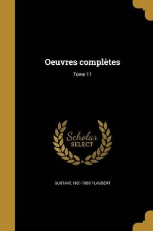 Cover of Oeuvres Completes; Tome 11