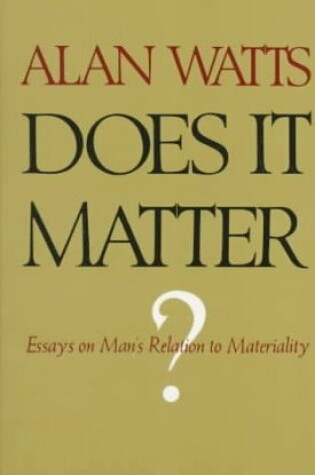 Cover of Does it Matter?