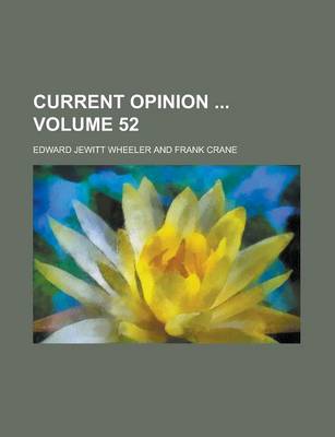 Book cover for Current Opinion Volume 52