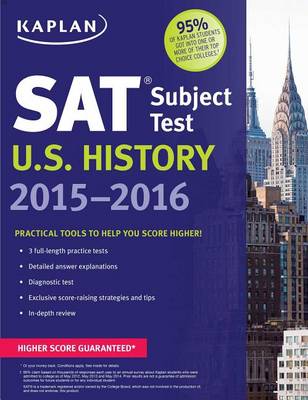 Cover of Kaplan SAT Subject Test U.S. History 2015-2016