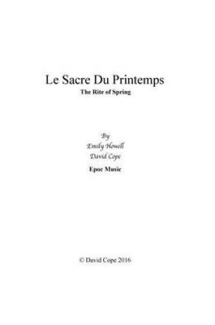 Cover of Le Sacre du Printemps