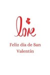 Book cover for love Feliz día de San Valentín