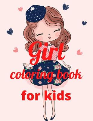 Book cover for Girl coloring book for kids