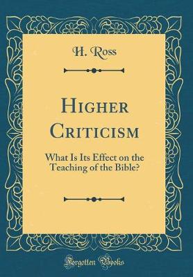 Book cover for Higher Criticism