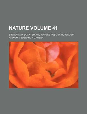 Book cover for Nature Volume 41