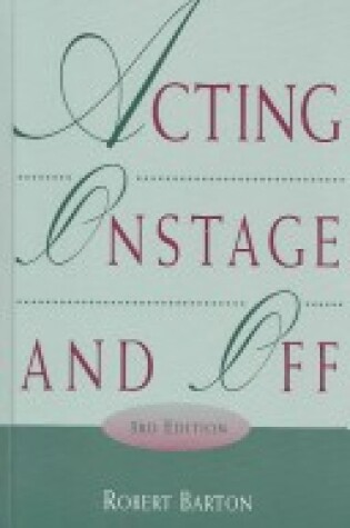 Cover of Acting on Stage and off