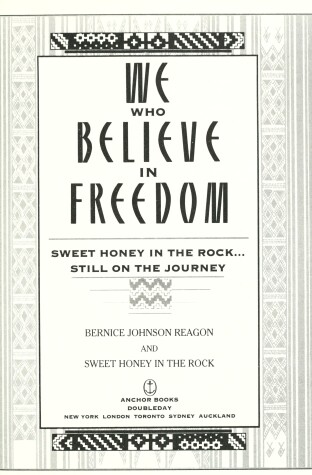 Book cover for We Who Believe in Freedom