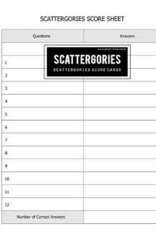 Cover of Black and White Publishing Scattergories Score Card