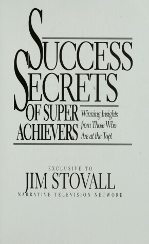 Book cover for Success Secrets of Super Achievers