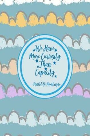Cover of We Have More Curiosity Than Capacity