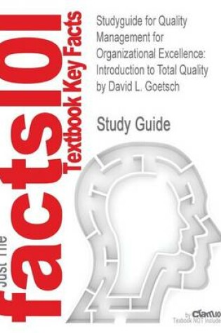 Cover of Studyguide for Quality Management for Organizational Excellence