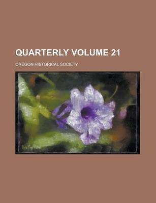 Book cover for Quarterly Volume 21