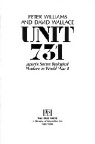 Cover of Unit 731