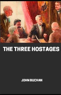 Book cover for The Three Hostages illustrated