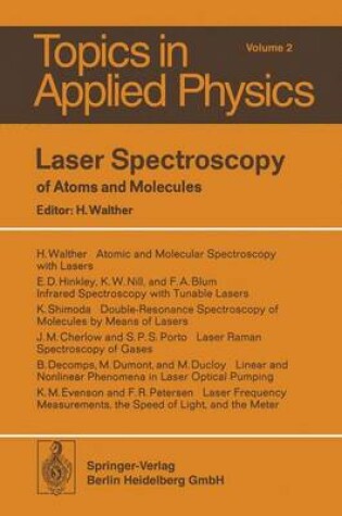 Cover of Laser Spectroscopy of Atoms and Molecules