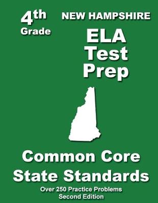 Book cover for New Hampshire 4th Grade ELA Test Prep