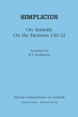 Book cover for On Aristotle "On the Heavens 1.10-12"