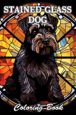 Cover of Stained Glass Dog Coloring Book