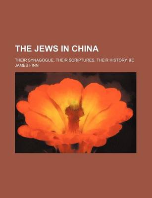 Book cover for The Jews in China; Their Synagogue, Their Scriptures, Their History. &C