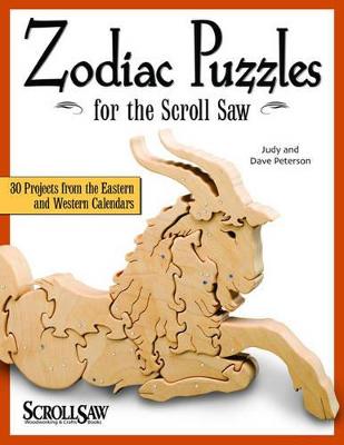 Book cover for Zodiac Puzzles for Scroll Saw Woodworking