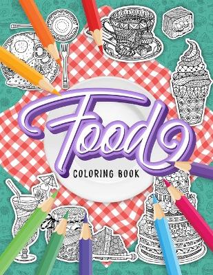 Book cover for FOOD Coloring Book