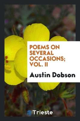 Book cover for Poems on Several Occasions; Vol. II