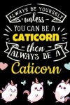 Book cover for Caticorn Black Pages Notebook