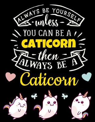 Cover of Caticorn Black Pages Notebook