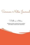 Book cover for Sermon Notes Journal