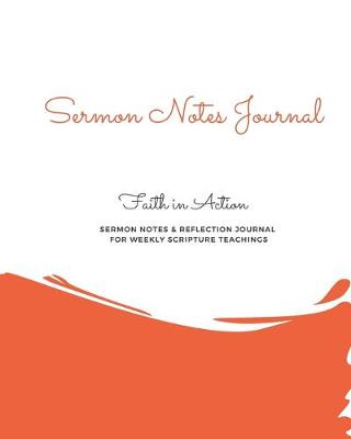 Book cover for Sermon Notes Journal