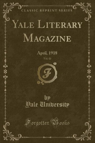 Cover of Yale Literary Magazine, Vol. 83